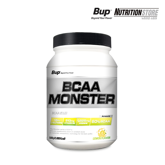 비유피 <b>BCAA</b> 몬스터 레몬맛 500g