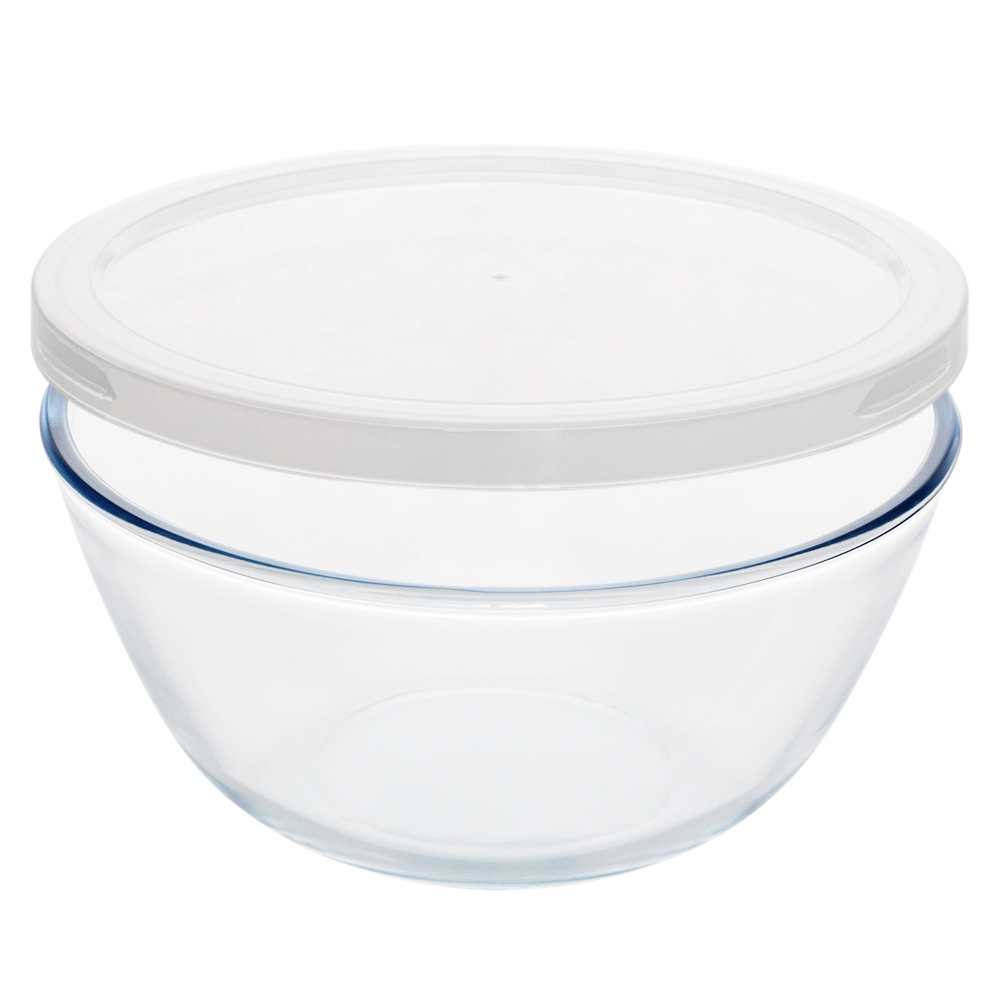 오븐글라스 내열유리 2.5L 믹싱볼 뚜껑 세트