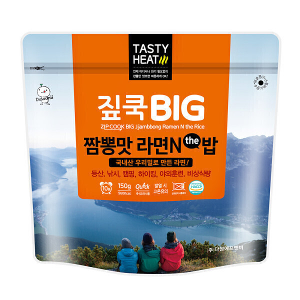 짚쿡 BIG 짬뽕맛 라면앤더밥 150g (1개)_이미지