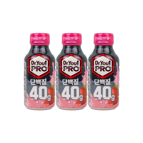 오리온 닥터유 프로 단백질 드링크 딸기 350ml (3개)
