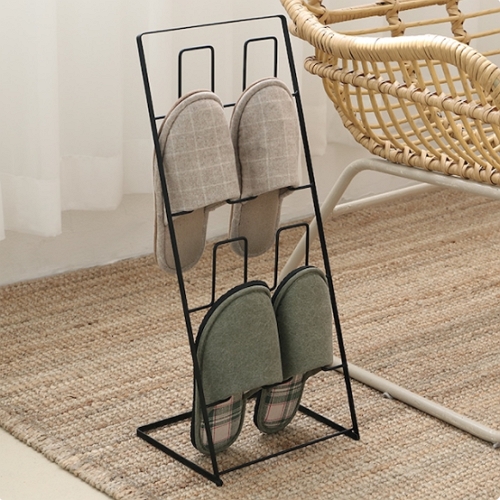 네이쳐리빙 스틸 접이식 실내화걸이 (4단)_이미지