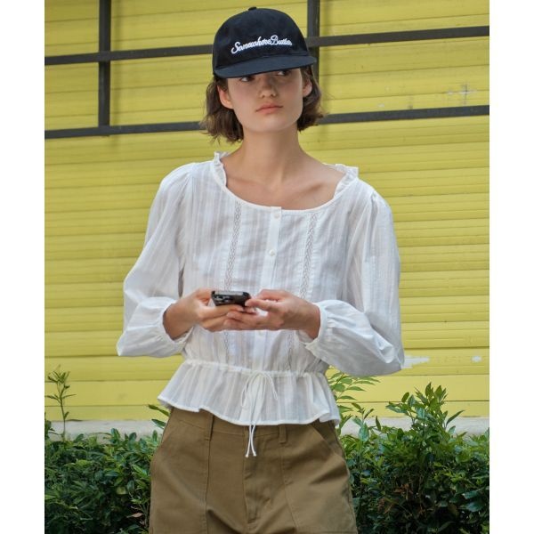 �������� SOMEWHEREBUTTER Pia Lace Blouse Ivory S5FBL01IVF 391858