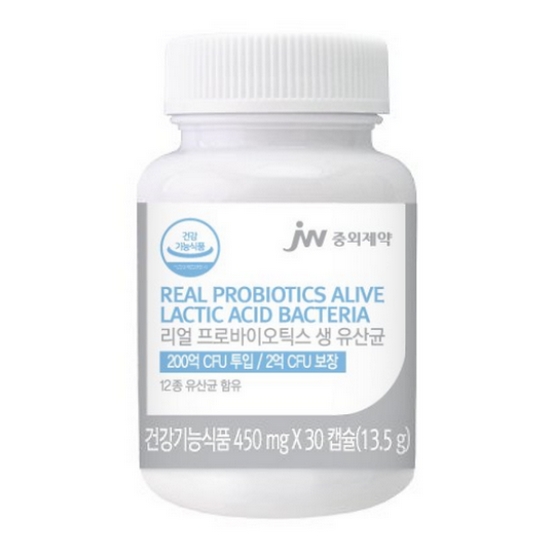 JW중외제약 리얼 프로바이오틱스 생 유산균 30캡슐 (1개)