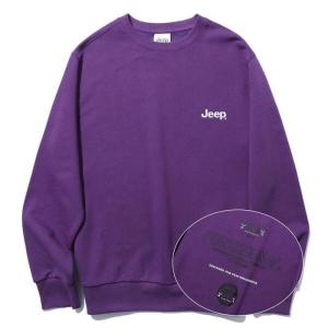 JEEP 셀러허브 유니섹스 백프린팅 맨투맨 GL3TSU816-퍼플