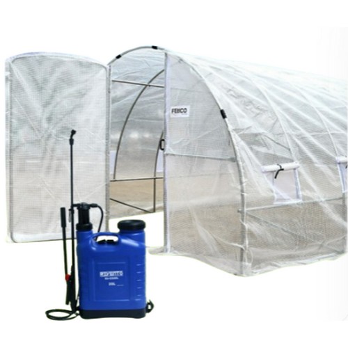 페리코 조립식 도어형 비닐하우스 FPD-832AV + 압축분무기 20L