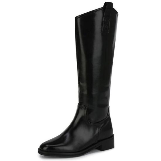 포멜카멜레 웨스턴 블랙 롱부츠 4CM FJW1F1SL009Z1