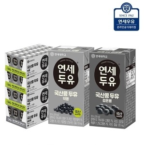 국산콩 두유 약콩 190ml 72개 + 검은콩 190ml 24개