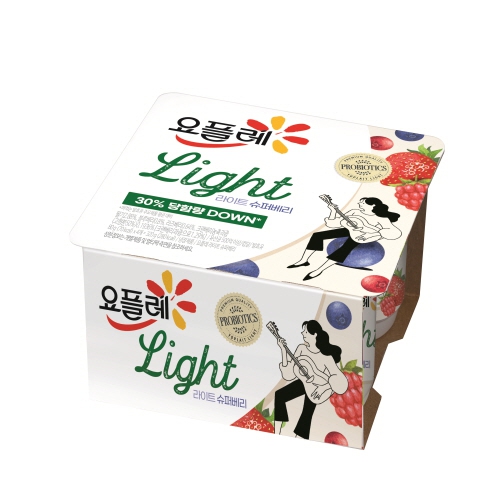 빙그레 요플레 라이트 슈퍼베리 80g (12개)_이미지