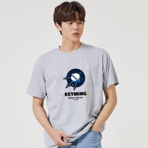 키밍 우주 정거장 우주선 그래픽 캐쥬얼 반팔티 W7DDF2E