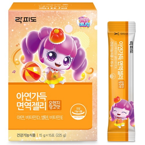 락피도 아연가득 면역젤리 15포 (1개)_이미지