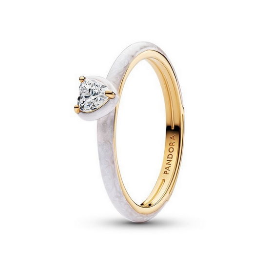 판도라 미 화이트 차크라 하트 링 163088C01_이미지