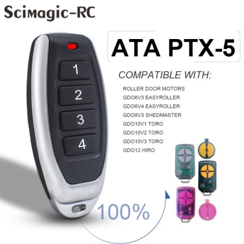  ATA 호환 PTX5 PTX-5v1 TrioCode 리모컨 차고 문짝 오프너 PTX-5V2 PTX-2V1 PTX-2V2 핸드 송신..