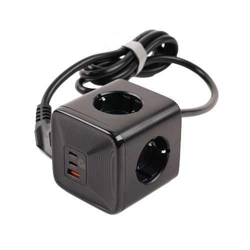 지클릭커 멀티마스터 4구 16A C타입 PD 큐브 멀티탭 BL-Y403PD