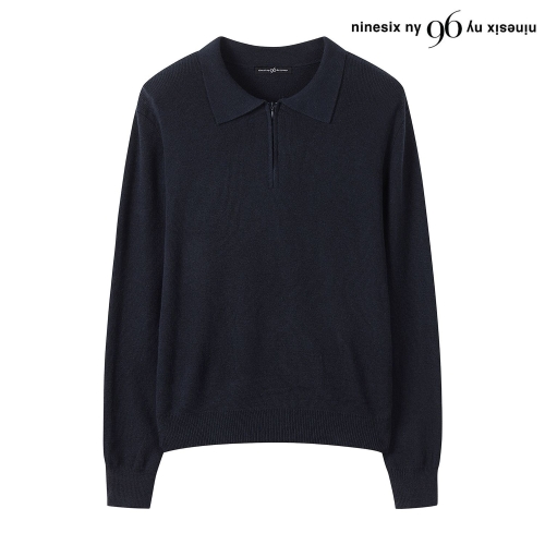 96NY 데일리 하프 집업 카라 긴팔 니트 NP3KT004L0