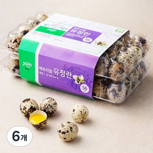 조인 무항생제 메추리알 유정란 504g 56구 (6개)_이미지