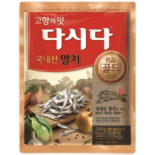 CJ제일제당 다시다 명품골드 국내산 멸치 300g