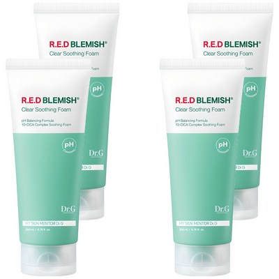 닥터지 NEW 약산성 레드 블레미쉬 클리어 수딩 폼 200ml (4개)_이미지