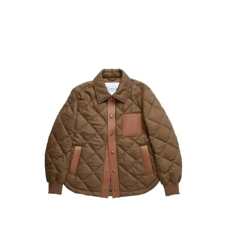 토즈 스냅 버튼 퀼팅 재킷 X1M23430200TSG T_이미지