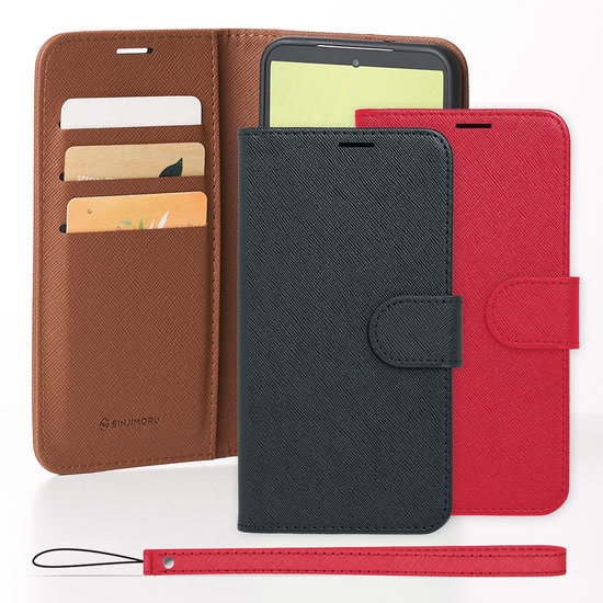 신지모루 갤럭시A 퀀텀 레더포켓 다이어리 케이스