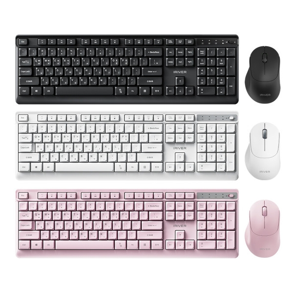 아이리버 WS101 무선 키보드 마우스 세트 (화이트)