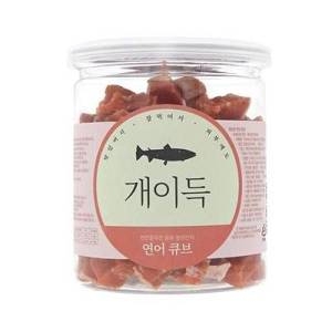 더케이펫 개이득 연어 큐브 200g (1개)_이미지
