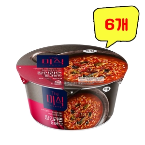 하림 더미식 장인라면 맵싸한맛 컵 126g (6개)_이미지