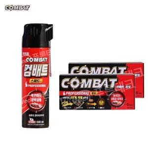 헨켈홈케어 컴배트 컴배트 파워 큰바퀴용 6개입 x 2개 + 스피드 에어졸 500ml (1세트)