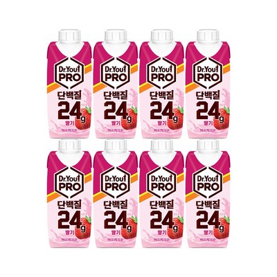 닥터유 단백질 프로 드링크 딸기 250ml (2개)_이미지