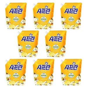 샤프란 코튼 베이비파우더 리필 2.1L (8개)_이미지