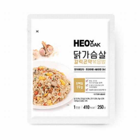 허닭 <b>닭</b><b>가슴</b><b>살</b> 갈릭곤약<b>볶음밥</b> 250g