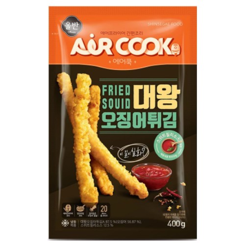신세계푸드 올반 에어쿡 대왕 오징어튀김 400g
