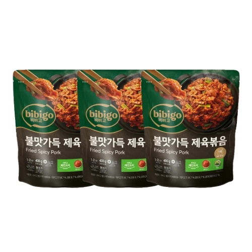 CJ제일제당 비비고 불맛가득 제육볶음 400g (3개)_이미지