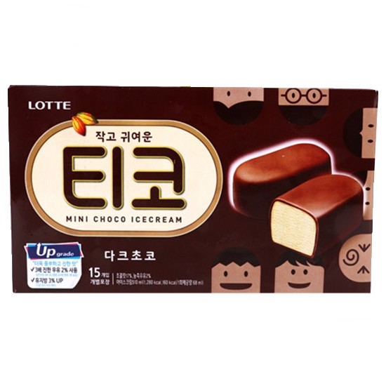 롯데웰푸드 티코 다크초코 15개입 510ml (4개)