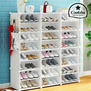 세이브온 쿨로하 조립식 신발장 신발정리대 신발정리함 투명신발장 다용도수납장 간이신발장 슈즈박스 신발보관함