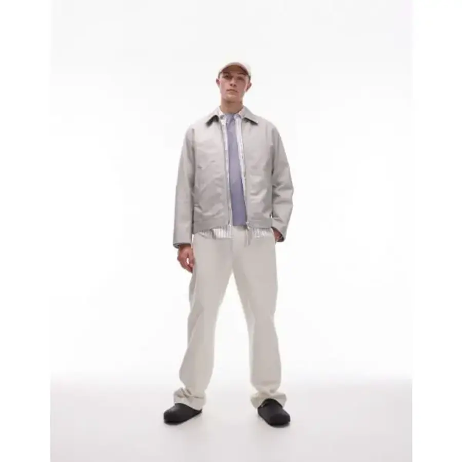 워크웨어 ARKET 집 프론트 미니멀 자켓 with 카라 인 mole 10714442