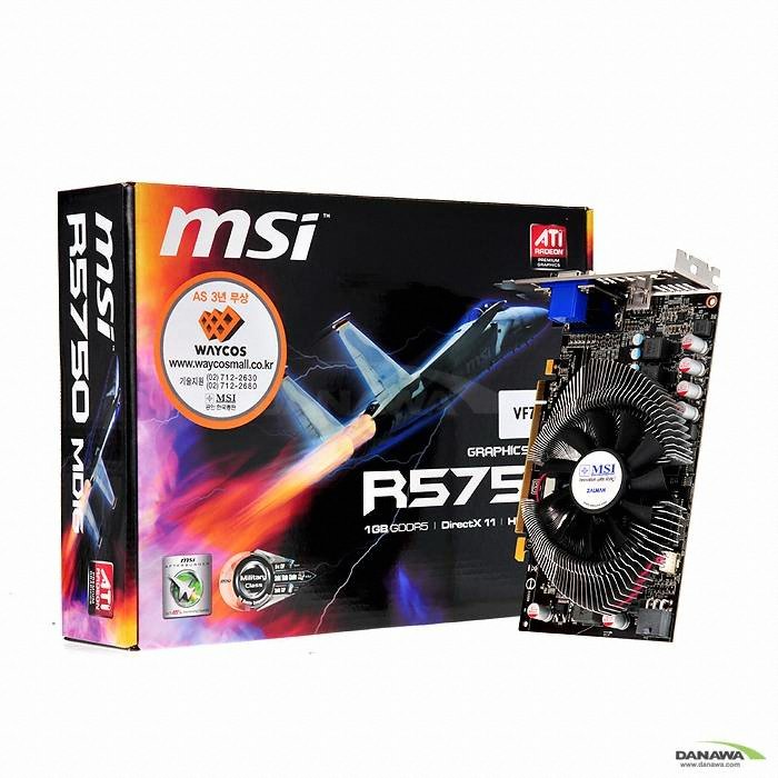MSI 라데온 HD 5750 R5750 MD1G D5 1GB VF704_이미지