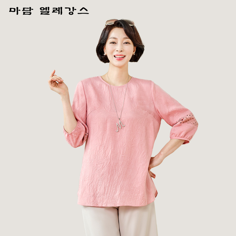마담엘레강스 레이스 크리즈인견 블라우스 K242BL14_이미지