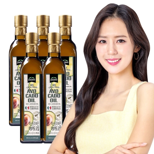 KBH한국생활건강 팔레오 엑스트라 버진 아보카도 오일 500ml (5개)