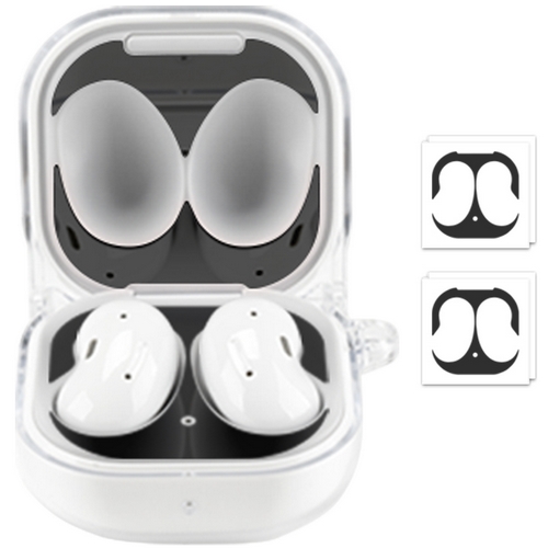 누아트 갤럭시 버즈 라이브 메탈 철가루 방지스티커 (2매)_이미지