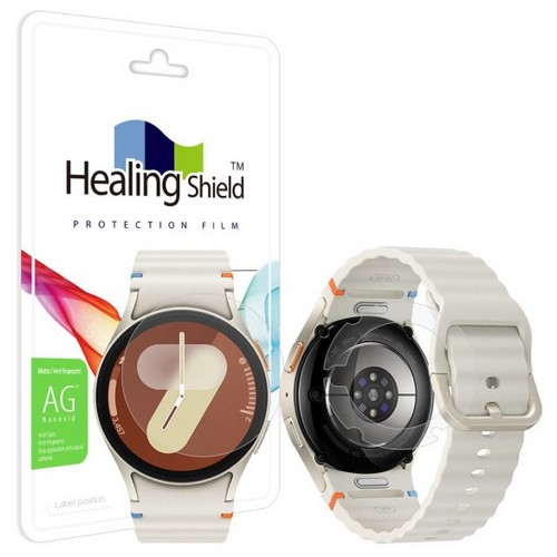 갤럭시워치7 AG 저반사 지문방지 액정보호필름 2매+무광후면필름 2매