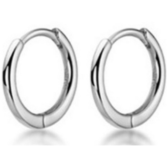 에르모사제이 기본 베이직 원터치 링 실버 귀걸이 E083 (13mm)_이미지