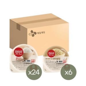 CJ제일제당 햇반 큰공기 300g 24개 + 현미쌀밥 210g 6개_이미지