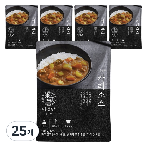 미정 미정당 고기듬뿍 카레소스 200g (25개)_이미지