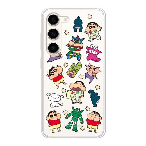 갤럭시S23 짱구는 못말려 와글와글 클리어 케이스