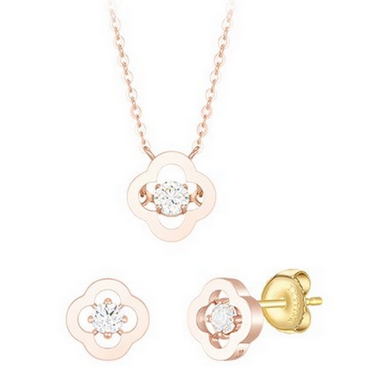 제이에스티나 CLOVIA 14K 목걸이+귀걸이 세트 SET-J0-0919_이미지