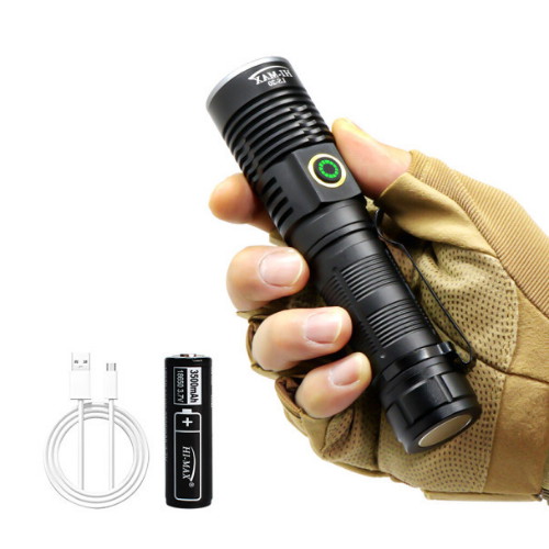 하이맥스 LS-20 초강력후레쉬 레이저 LED 손전등 3500mAh 배터리 세트_이미지