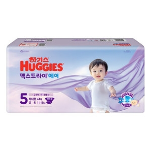 하기스 2025 맥스드라이 에어 밴드형 5단계-공용 (44매)_이미지