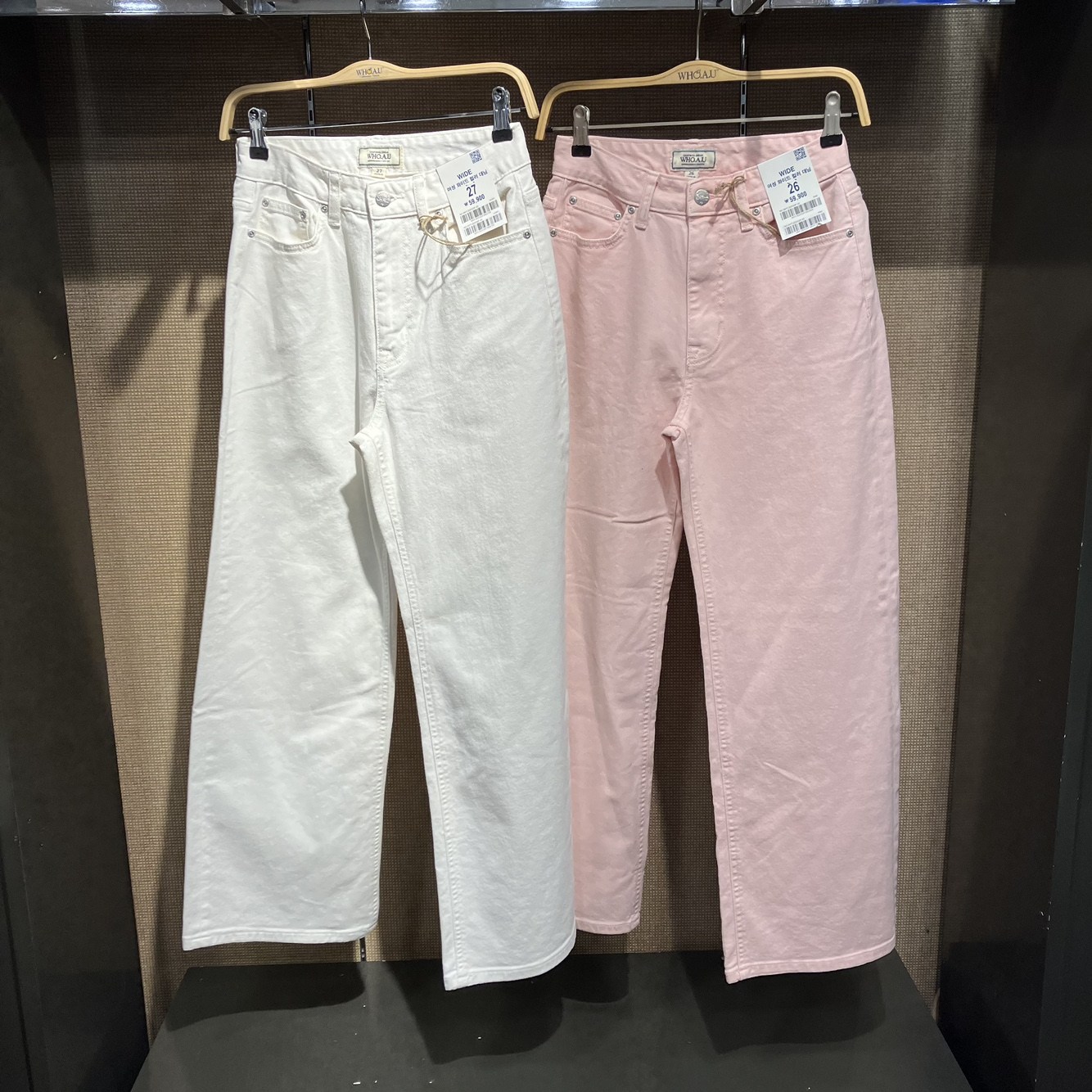 후아유 여성 와이드 컬러 데님 NC불광 WHTJD2332F