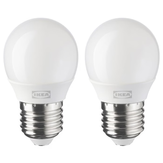 이케아 LED SOLHETTA E26 250루멘 구형 전구 1.5W