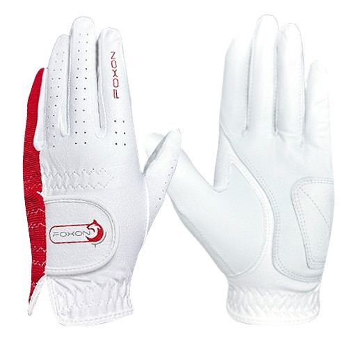 투어골프 폭슨 파크골프 반양피 골프장갑 여성용 양손 (1개)